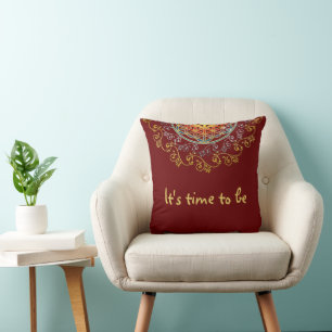 Flower Of Life - Vintage Ornaments Mandala 1 Cushion