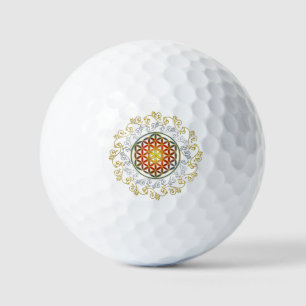 Flower Of Life - Vintage Ornaments Mandala 1 Golf Balls