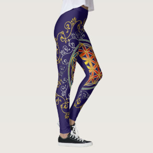 Flower Of Life - Vintage Ornaments Mandala 1 Leggings