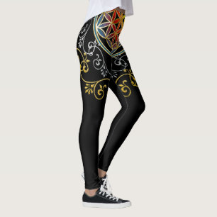 Flower Of Life - Vintage Ornaments Mandala 1 Leggings