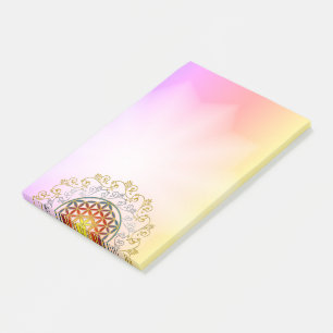 Flower Of Life - Vintage Ornaments Mandala 1 Post-it Notes