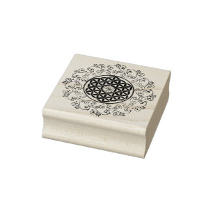 Flower Of Life - Vintage Ornaments Mandala 1 Rubber Stamp