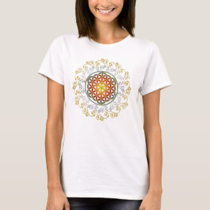 Flower Of Life - Vintage Ornaments Mandala 1 T-Shirt