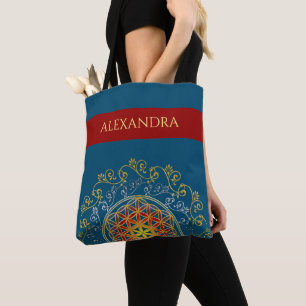 Flower Of Life - Vintage Ornaments Mandala 1 Tote Bag