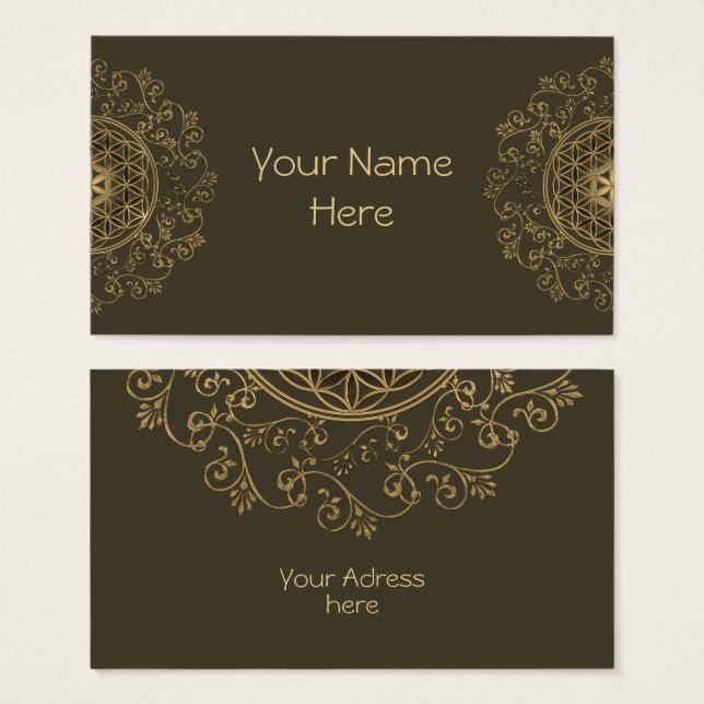 Flower Of Life - Vintage Ornaments Mandala 2 (Front & Back)