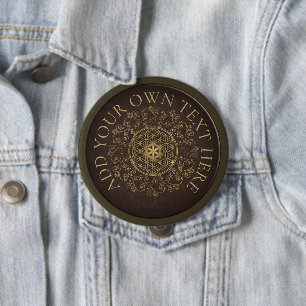 Flower Of Life - Vintage Ornaments Mandala 2 10 Cm Round Badge