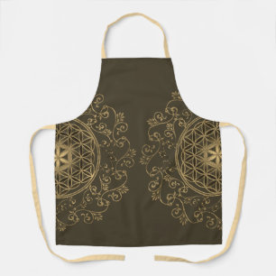 Flower Of Life - Vintage Ornaments Mandala 2 Apron