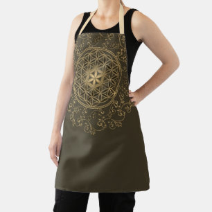 Flower Of Life - Vintage Ornaments Mandala 2 Apron