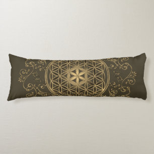 Flower Of Life - Vintage Ornaments Mandala 2 Body Cushion