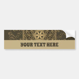 Flower Of Life - Vintage Ornaments Mandala 2 Bumper Sticker