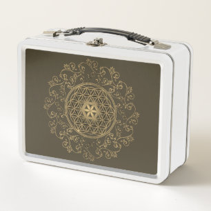 Flower Of Life - Vintage Ornaments Mandala 2 Metal Lunch Box