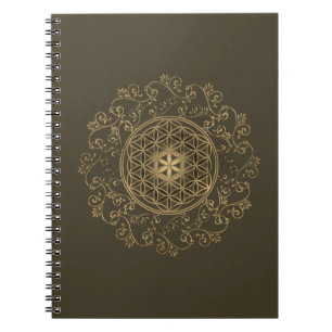 Flower Of Life - Vintage Ornaments Mandala 2 Notebook