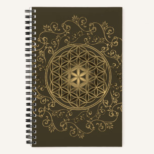 Flower Of Life - Vintage Ornaments Mandala 2 Notebook