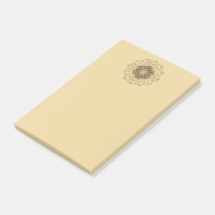 Flower Of Life - Vintage Ornaments Mandala 2 Post-it Notes