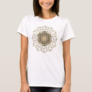 Flower Of Life - Vintage Ornaments Mandala 2 T-Shirt