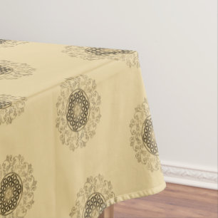 Flower Of Life - Vintage Ornaments Mandala 2 Tablecloth