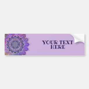 Flower Of Life - Vintage Style Galaxy Space 1 Bumper Sticker