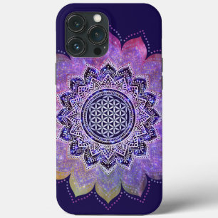 Flower Of Life - Vintage Style Galaxy Space 1 iPhone 13 Pro Max Case