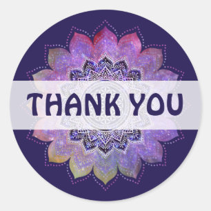 Flower Of Life - Vintage Style Galaxy Space 1 Classic Round Sticker