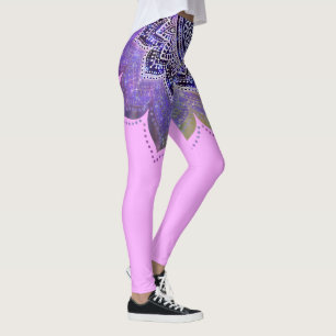 Flower Of Life - Vintage Style Galaxy Space 1 Leggings
