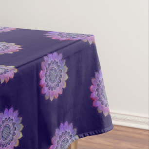 Flower Of Life - Vintage Style Galaxy Space 1 Tablecloth