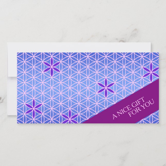 FLOWER OF LIFE - violet pink pattern (Front)