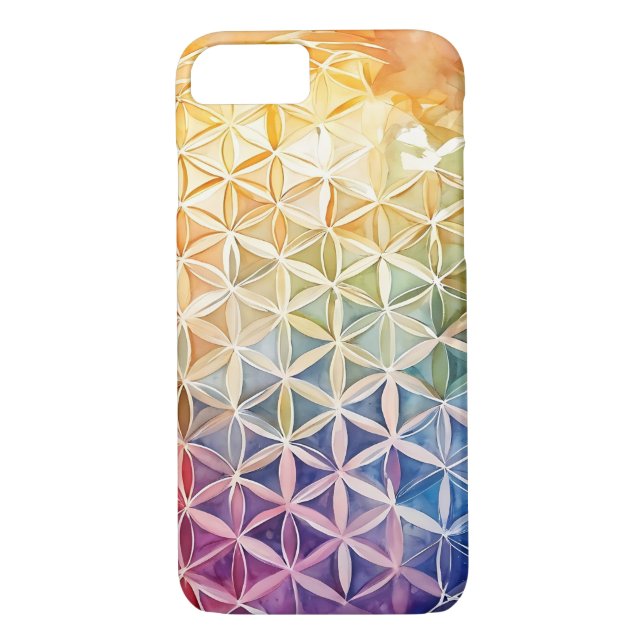 Flower of Life - Watercolor Painting Case-Mate iPhone Case (Back)