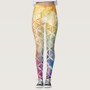Flower of Life - Watercolor Painting Leggings