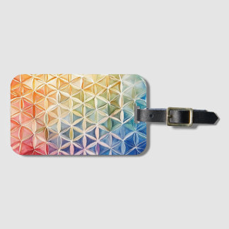 Flower of Life - Watercolor Painting Luggage Tag
