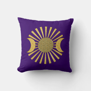 Flower Of Life with Moon Cushion