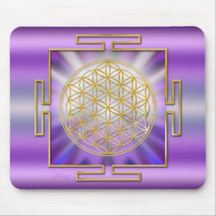 Flower Of Life Yantra Mouse Mat
