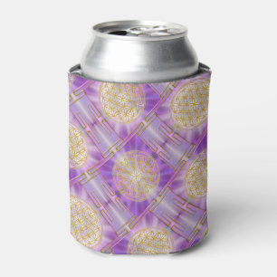 FLOWER OF LIFE - Yantra seamless pattern Can Cooler
