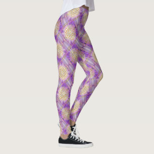 FLOWER OF LIFE - Yantra seamless pattern Leggings