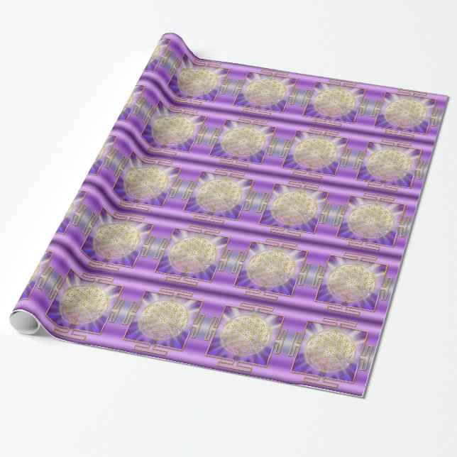 Flower of Life - yantra Wrapping Paper (Unrolled)