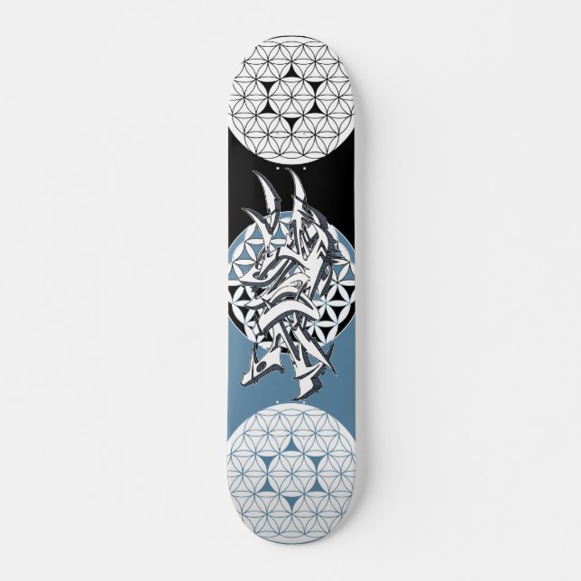 Flower of LIfe Zone Skateboard (Front)