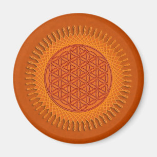 Flower Of Live / sun design Magnet