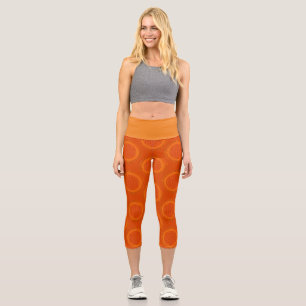 Flower Of Live - sun - seamless pattern 1 Capri Leggings