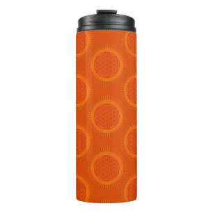 Flower Of Live - sun - seamless pattern 1 Thermal Tumbler