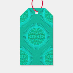 Flower Of Live - sun - seamless pattern 2 Gift Tags