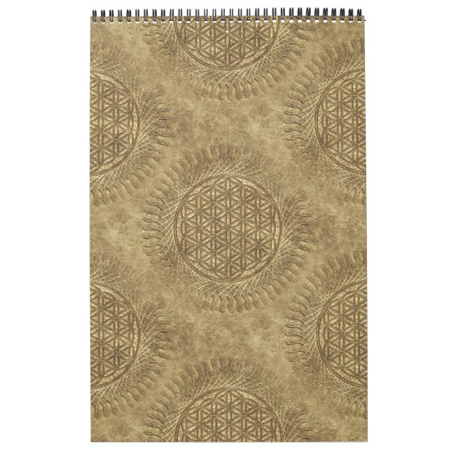 Flower Of Live - sun - seamless pattern 4 Calendar (Cover)