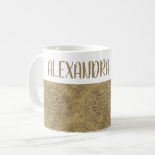 Flower Of Live - sun - seamless pattern 4 Coffee Mug
