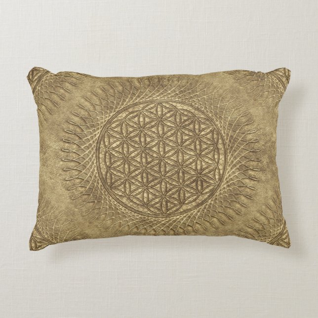 Flower Of Live - sun - seamless pattern 4 Decorative Cushion (Front)
