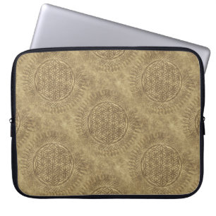 Flower Of Live - sun - seamless pattern 4 Laptop Sleeve