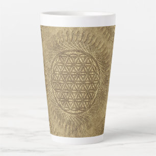 Flower Of Live - sun - seamless pattern 4 Latte Mug