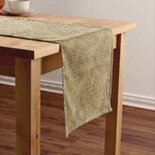 Flower Of Live - sun - seamless pattern 4 Short Table Runner
