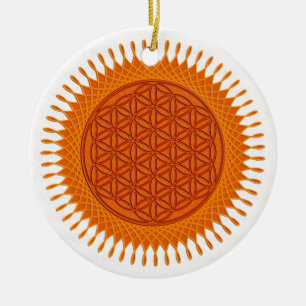 Flower Of Live / sunny design Ceramic Tree Decoration