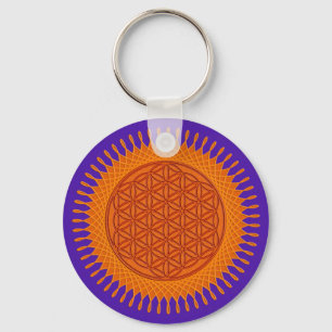 Flower Of Live / sunny design Key Ring