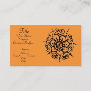 Flower Of Love (Henna) Business Card