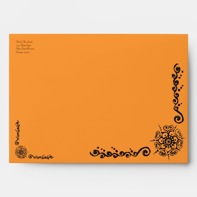 Flower Of Love (Henna) Envelopes (Front)