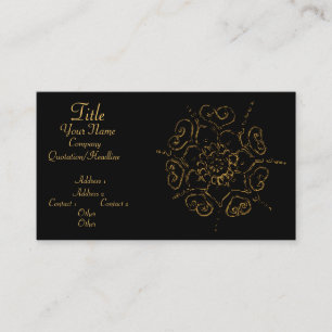 Flower Of Love (Henna) (Golden) Business Card